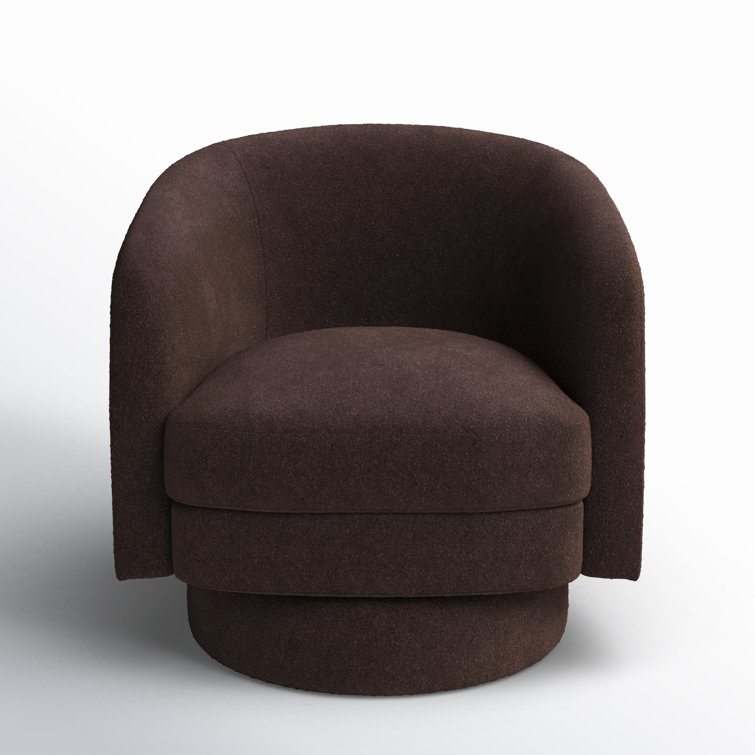 Genoa Upholstered Swivel Barrel Chair AllModern